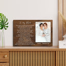 Personalized Picture Frame For Mother Of The Bride Gift From Daughter - Gifts For Mom, Mothers Day Gift, Mom Birthday, Wedding Gift Wall Art CANLA15_Family Canvas
