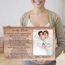 Personalized Picture Frame For Mother Of The Bride Gift From Daughter - Gifts For Mom, Mothers Day Gift, Mom Birthday, Wedding Gift Wall Art CANLA15_Family Canvas