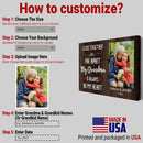 Personalized Picture Frame Gift For Grandma Form Grandkids - New Grandma Gift, Grandparent Gifts, Mimi Granny Gigi Nana Grandmother Gift Art CANLA15_Family Canvas