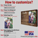 Personalized Picture Frame Gift For Grandma Form Grandkids - New Grandma Gift, Grandparent Gifts, Mimi Granny Gigi Nana Grandmother Gift CANLA15_Family Canvas