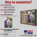 Personalized Picture Frame Gift For Grandma With Grandkids - New Grandma Gift Grandparent Gifts Mimi Granny Gigi Nana Grandmother Canvas Art CANLA15_Family Canvas