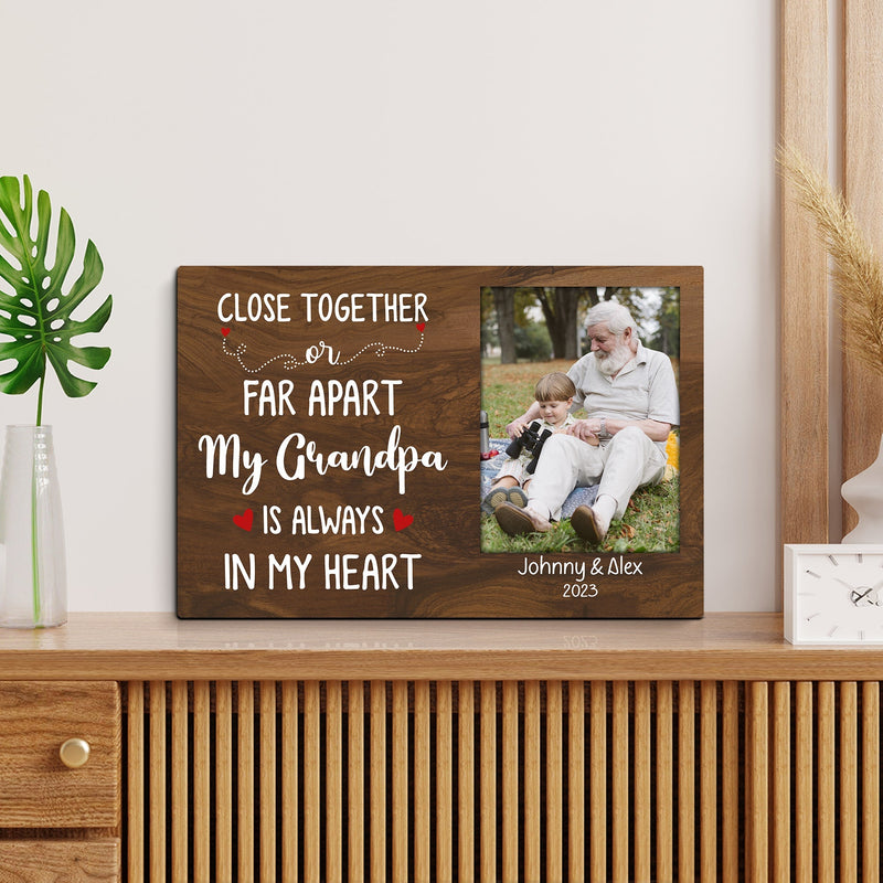 Personalized Picture Frame Gift For Grandpa From Grandkids - Grandparent Gifts, Fathers Day Gift For Grandpa, Pawpaw Papa Grandfather Gift CANLA15_Family Canvas