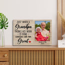 Personalized Picture Frame Gift For Grandpa With Grandkids - Grandparent Gifts, Fathers Day Gift For Grandpa, Papa Pawpaw Grandfather Gift CANLA15_Family Canvas