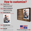 Personalized Picture Frame Gifts For Dad From Daughter Son - Unique Fathers Day Gift Canvas Wall Art Dad Birthday Gift Father Gift Christmas CANLA15_Family Canvas