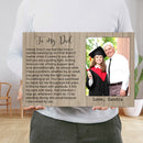 Personalized Picture Frame Gifts For Dad From Daughter Son - Unique Fathers Day Gift Dad Birthday Gift Father Gift Christmas Canvas Wall Art CANLA15_Family Canvas