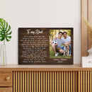 Personalized Picture Frame Gifts For Dad From Daughter Son - Unique Fathers Day Gift Dad Birthday Gift Father Gift Christmas Canvas Wall Art CANLA15_Family Canvas