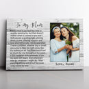 Personalized Picture Frame Gifts For Mom From Daughter Son - Unique Mothers Day Gift Mom Birthday Gift Mother Gift Christmas Canvas Wall Art CANLA15_Family Canvas
