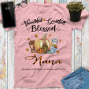 Thankful Greatfull Blessed Custom Grandpa Grandma Mom Dad Fall With Grandkids Names Gift Shirt, Thanksgiving Gift Personalized Autumn shirt SHIRTS_Autumn Shirt