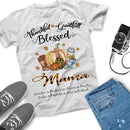 Thankful Greatfull Blessed Custom Grandpa Grandma Mom Dad Fall With Grandkids Names Gift Shirt, Thanksgiving Gift Personalized Autumn shirt SHIRTS_Autumn Shirt
