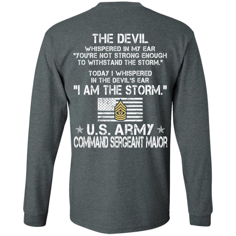 11- I Am The Storm - Army Command Sergeant Major CustomCat