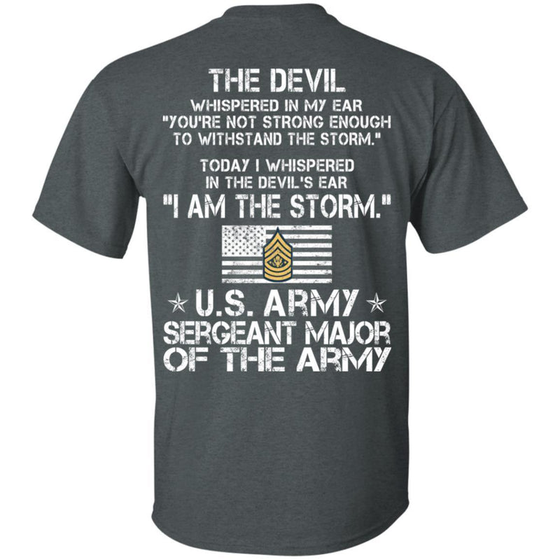 12- I Am The Storm - Army Sergeant Major of the Army CustomCat