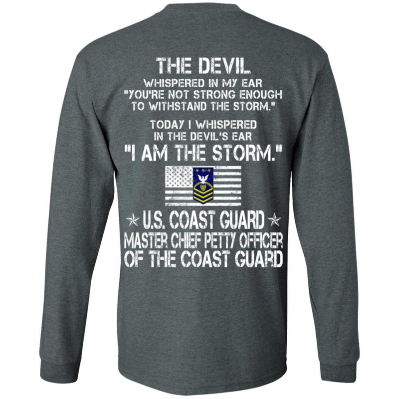 12- I Am The Storm - US Coast Guard Master Chief Petty Officer Of The Coast Guard CustomCat