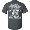 2- I Am The Storm - Army Private First Class CustomCat