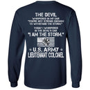 22- I Am The Storm - Army Lieutenant Colonel CustomCat