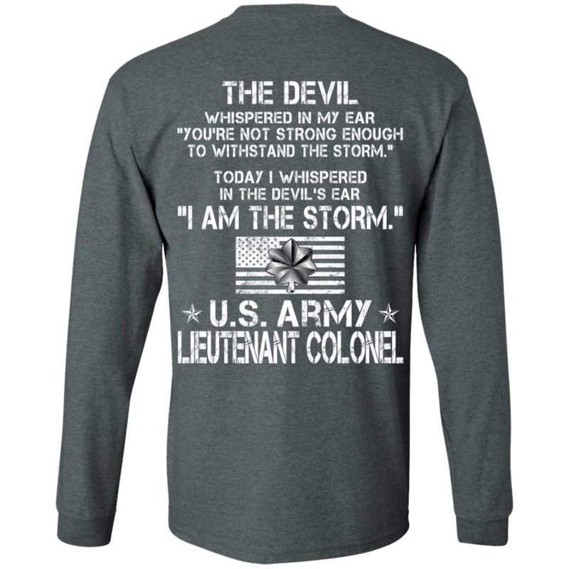 22- I Am The Storm - Army Lieutenant Colonel CustomCat