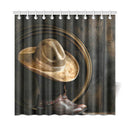 3D Horses Cowboy Shower Curtain