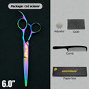 5.5"/6" Professional Hairdressing Scissors Barber Cutting & Thinning Scissors Rainbow Shears My Soul And Spirit-SU