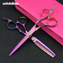 5.5"/6" Professional Hairdressing Scissors Barber Cutting & Thinning Scissors Rainbow Shears My Soul And Spirit-SU