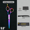 5.5"/6" Professional Hairdressing Scissors Barber Cutting & Thinning Scissors Rainbow Shears My Soul And Spirit-SU
