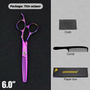 5.5"/6" Professional Hairdressing Scissors Barber Cutting & Thinning Scissors Rainbow Shears My Soul And Spirit-SU