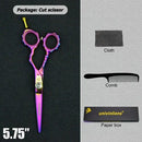 5.5"/6" Professional Hairdressing Scissors Barber Cutting & Thinning Scissors Rainbow Shears My Soul And Spirit-SU