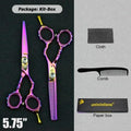 5.5"/6" Professional Hairdressing Scissors Barber Cutting & Thinning Scissors Rainbow Shears My Soul And Spirit-SU