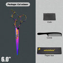 5.5"/6" Professional Hairdressing Scissors Barber Cutting & Thinning Scissors Rainbow Shears My Soul And Spirit-SU