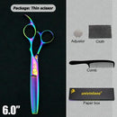 5.5"/6" Professional Hairdressing Scissors Barber Cutting & Thinning Scissors Rainbow Shears My Soul And Spirit-SU