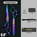 5.5"/6" Professional Hairdressing Scissors Barber Cutting & Thinning Scissors Rainbow Shears My Soul And Spirit-SU