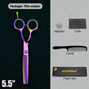 5.5"/6" Professional Hairdressing Scissors Barber Cutting & Thinning Scissors Rainbow Shears My Soul And Spirit-SU