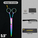 5.5"/6" Professional Hairdressing Scissors Barber Cutting & Thinning Scissors Rainbow Shears My Soul And Spirit-SU