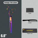 5.5"/6" Professional Hairdressing Scissors Barber Cutting & Thinning Scissors Rainbow Shears My Soul And Spirit-SU