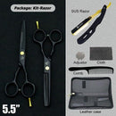 5.5" Black Professional Hair Cutting Scissors And Thinning Hair Shears Barber Scissors My Soul And Spirit-SU