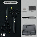 5.5" Black Professional Hair Cutting Scissors And Thinning Hair Shears Barber Scissors My Soul And Spirit-SU