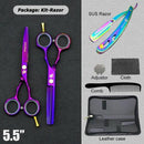 5.5" Black Professional Hair Cutting Scissors And Thinning Hair Shears Barber Scissors My Soul And Spirit-SU
