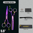 5.5" Black Professional Hair Cutting Scissors And Thinning Hair Shears Barber Scissors My Soul And Spirit-SU