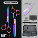 5.5" Japanese Hair Cutting Shears Professional Hair Scissors Razor Hairdressing Scissors Hairdresser Barber Scissors Coiffeur My Soul And Spirit