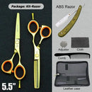 5.5" Japanese Hair Cutting Shears Professional Hair Scissors Razor Hairdressing Scissors Hairdresser Barber Scissors Coiffeur My Soul And Spirit