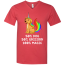 50 Dog 50 Unicorn 100 Magic Funny Tshirt For Dog Lovers CustomCat