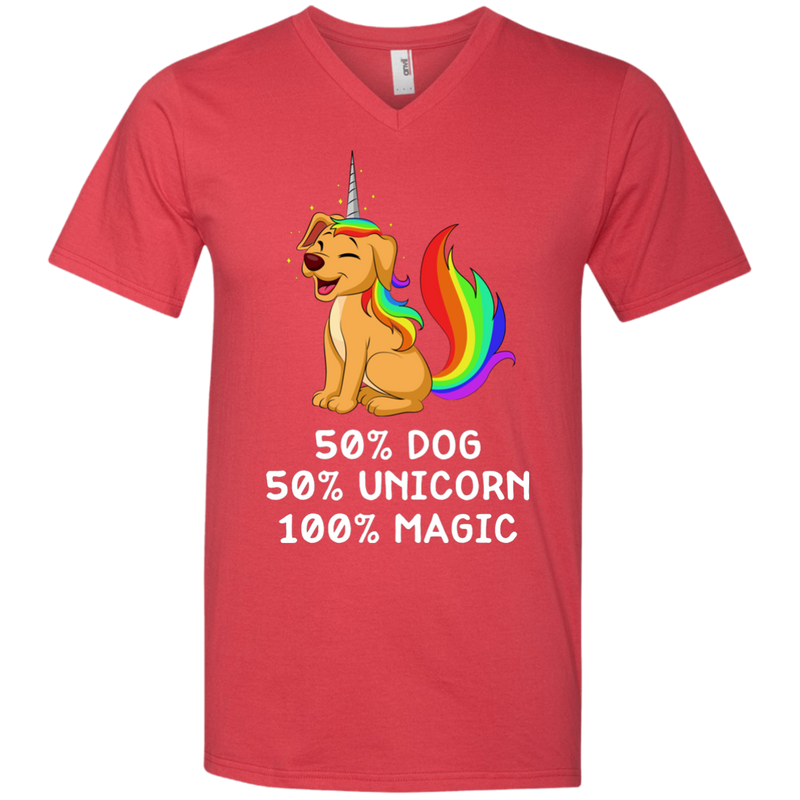 50 Dog 50 Unicorn 100 Magic Funny Tshirt For Dog Lovers CustomCat