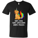 50 Dog 50 Unicorn 100 Magic Funny Tshirt For Dog Lovers CustomCat