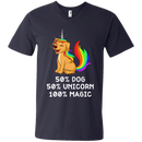 50 Dog 50 Unicorn 100 Magic Funny Tshirt For Dog Lovers CustomCat
