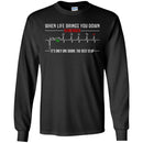 6 5 4 3 2 N 1 When Life Brings You Down Remember It's Only One Down The Rest Is Up Motorbike T Shirt CustomCat