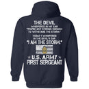 9- I Am The Storm - Army First Sergeant CustomCat