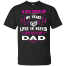 A Big Piece Of My Heart Is My Dad Angel T-shirt CustomCat