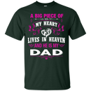 A Big Piece Of My Heart Is My Dad Angel T-shirt CustomCat