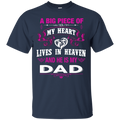 A Big Piece Of My Heart Is My Dad Angel T-shirt CustomCat