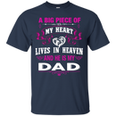 A Big Piece Of My Heart Is My Dad Angel T-shirt CustomCat