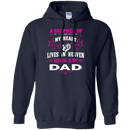 A Big Piece Of My Heart Is My Dad Angel T-shirt CustomCat
