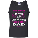 A Big Piece Of My Heart Is My Dad Angel T-shirt CustomCat